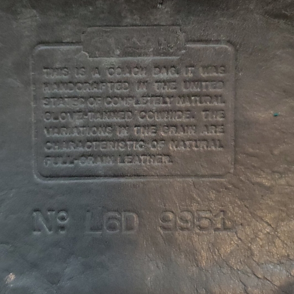 Vintage Coach black leather crossbody bag  purse - Picture 7 of 12